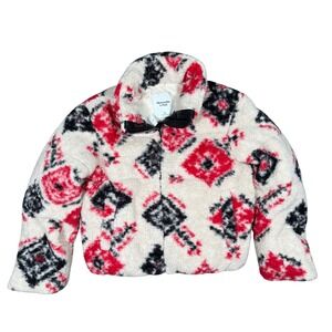NWT Abercrombie & Fitch Sherpa Puffer Jacket Size M